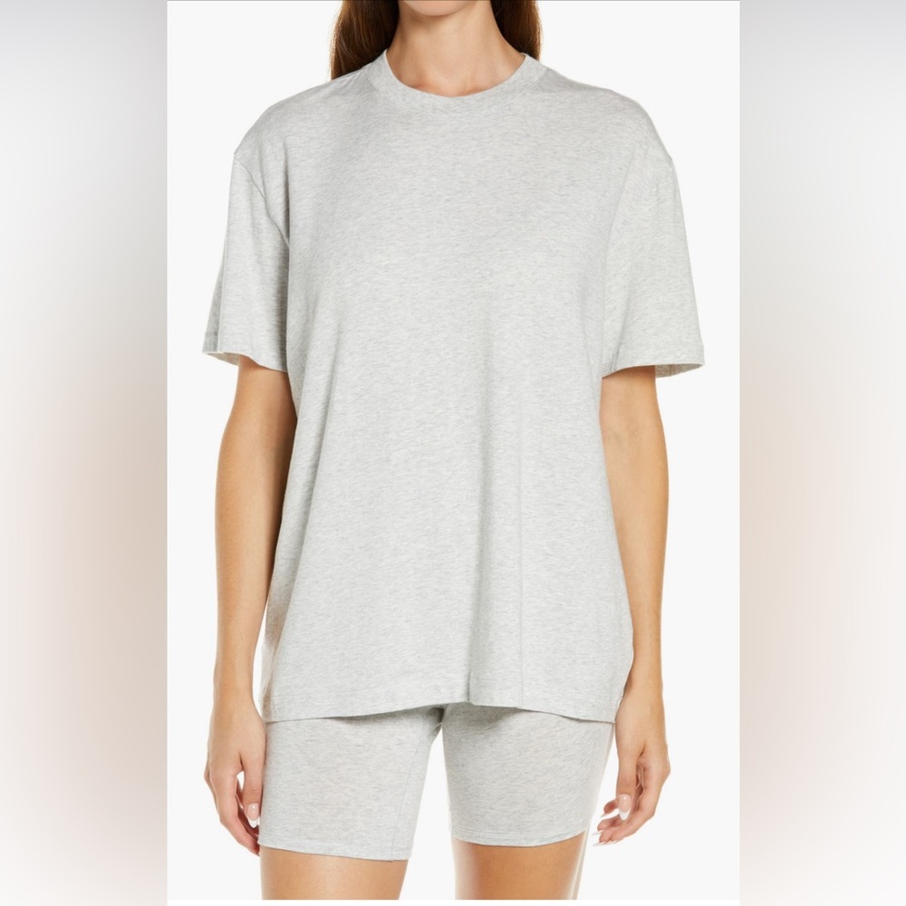 SKIMS Gray Relaxed Boxy Short Sleeve T-Shirt